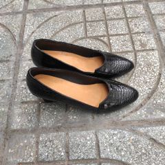 Giày Nữ da cá sấu. Gót cao vững chắc phù hợp công sở!