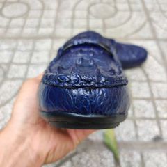 [Xanh navy nam tính..] Giày nam gù cá sấu đẹp đẳng cấp!