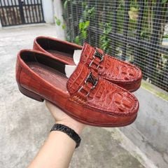 Giày lười Đế Da sang trọng. Gù cá sấu đẹp đẳng cấp!
