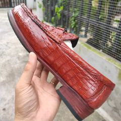 Giày lười Đế Da sang trọng. Gù cá sấu đẹp đẳng cấp!