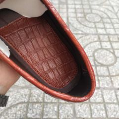 Giày lười Đế Da sang trọng. Gù cá sấu đẹp đẳng cấp!