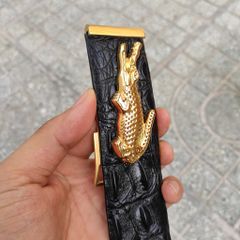 Mặt Khóa THÉP KHÔNG GỈ cho dây thắt lưng da cá sấu cao cấp!