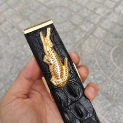 Mặt Khóa THÉP KHÔNG GỈ cho dây thắt lưng da cá sấu cao cấp!