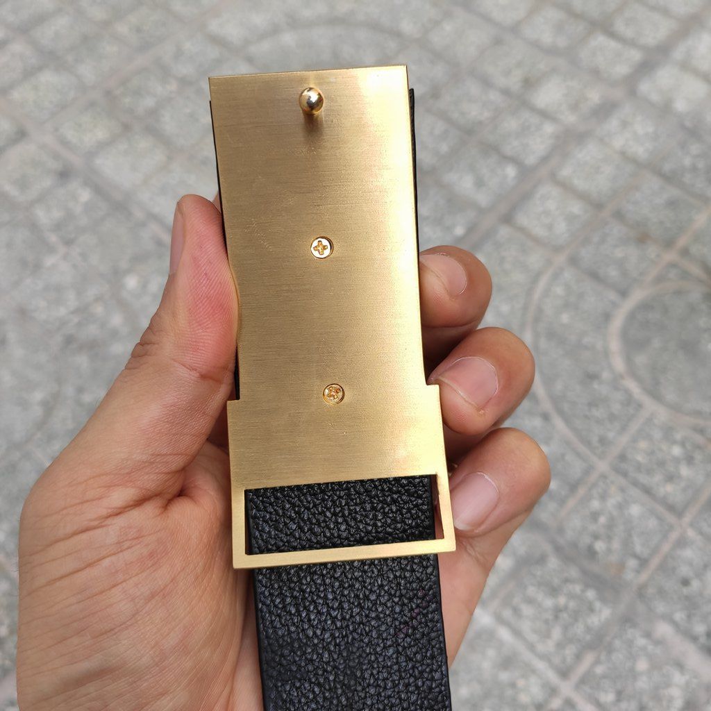 Mặt Khóa THÉP KHÔNG GỈ cho dây thắt lưng da cá sấu cao cấp!