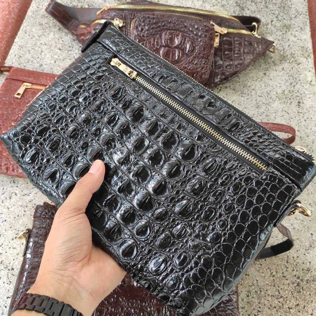 Kẹp nách nam [GÙ GAI CÁ SẤU ĐEN DỄ PHỐI ĐỒ]