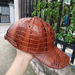 Nón da cá sấu [Freeship Toàn Quốc]- Nâu đỏ bao sang chảnh!