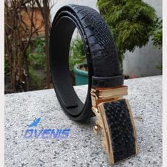 Thắt Lưng Da Cá Sấu Thật 100%. Da Bông Hông Rất Mềm Và Bền