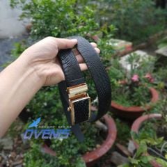 Thắt Lưng Da Cá Sấu Thật 100%. Da Bông Hông Rất Mềm Và Bền