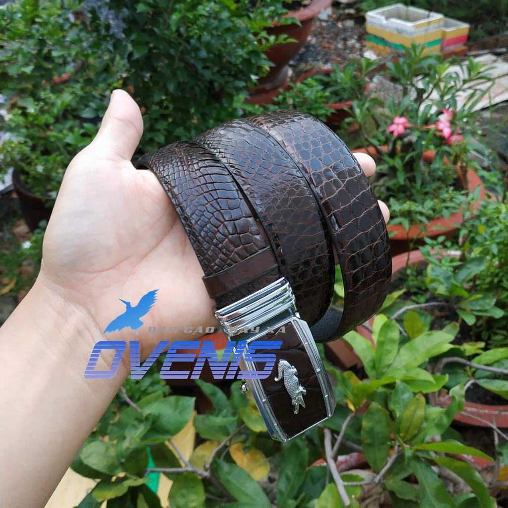 Dây Nịt Nam Da Hông Cá Sấu Rất Mềm Và Bền TS124