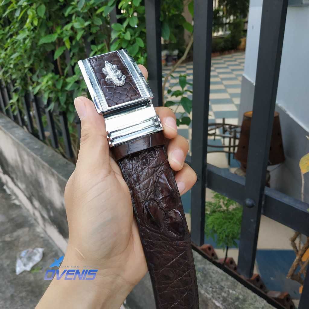 Thắt Lưng Da Cá Sấu Liền 4.0 - Gù Ko Vây Siêu Chất N52N
