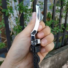 Thắt Lưng Cá Sấu Liền [Mặt Khóa Đầu Kim Cổ Điển] Đan Viền Thủ Công Rất Đẹp!