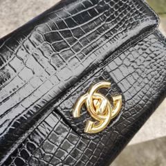 Túi chà nel Da bụng cá sấu Loại cao cấp!