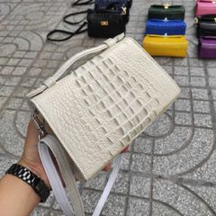 [PHIÊN BẢN ĐẶC BIỆT..] Túi nữ cá sấu Bạch tạng trắng tinh tuyền!