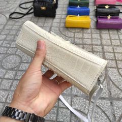 [PHIÊN BẢN ĐẶC BIỆT..] Túi nữ cá sấu Bạch tạng trắng tinh tuyền!