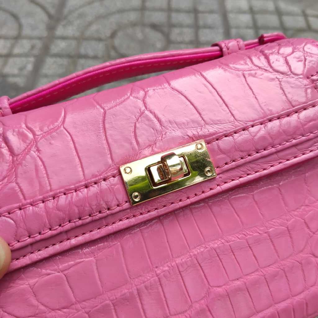 Túi nữ cầm tay Da cá sấu siêu Cute cho nữ!