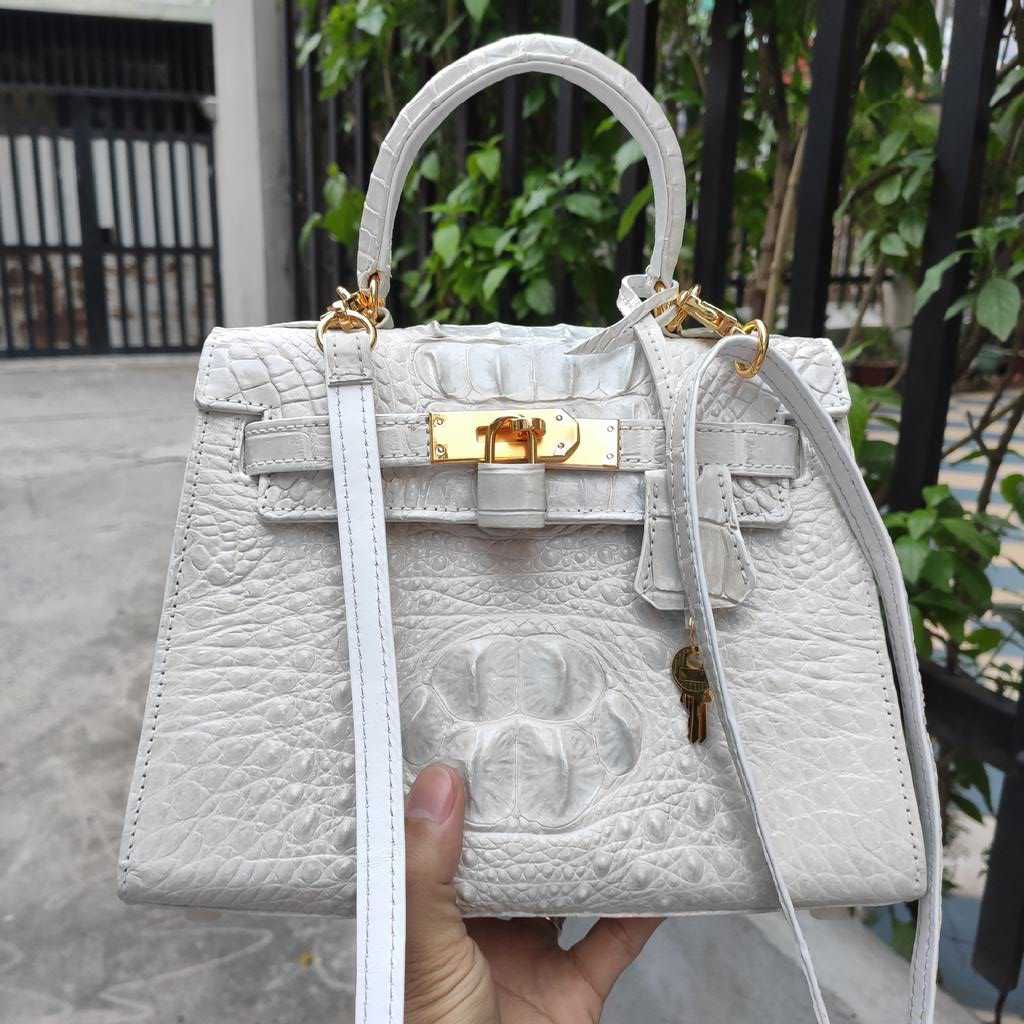 Kelly 25 da cá sấu BẠCH TẠNG - ĐẸP TINH KHIẾT!