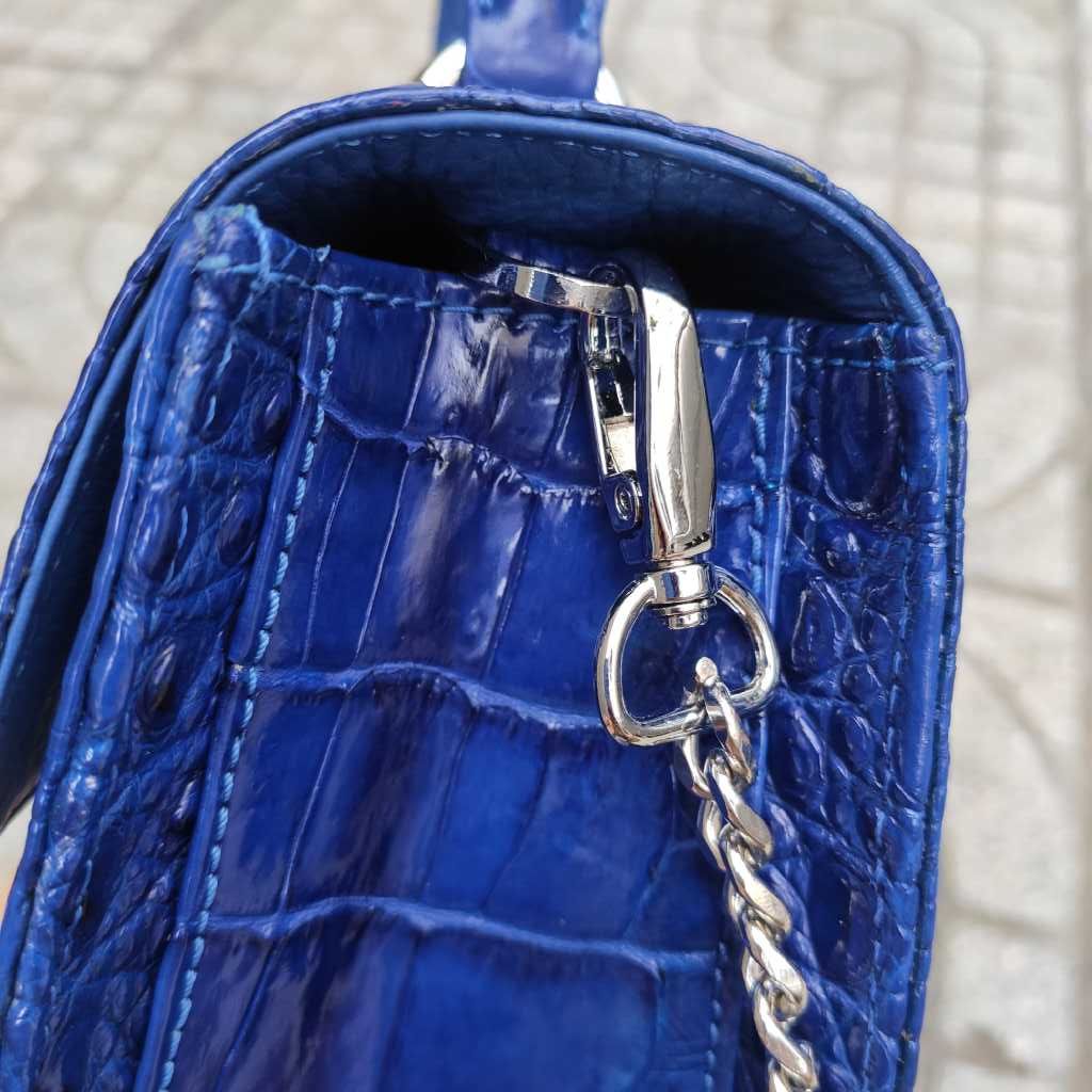 Túi đeo túi xách Nữ sang trọng. Da bụng cá sấu lớn rất bền!