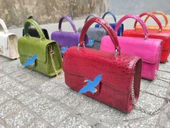 Túi dự tiệc Thiết kế cao cấp cho Nữ. Da cá sấu thật 100%