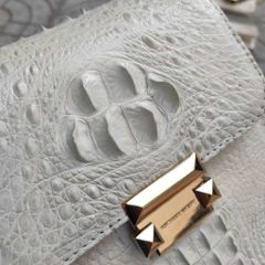 Túi nam nữ Da cá sấu thiết kế Chữ nhật. Kiểu dáng lạ mắt cho khách thích đổi kiểu!