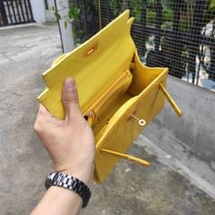 Túi nữ xách tay da cá sấu Màu vàng - Màu của sự vui tươi, ấm áp và thịnh vượng!