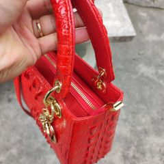 [Phiên bản mini..] Túi xách cá sấu có quai đeo size 17 xinh xắn!
