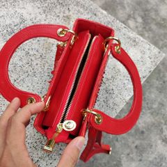 [Phiên bản mini..] Túi xách cá sấu có quai đeo size 17 xinh xắn!