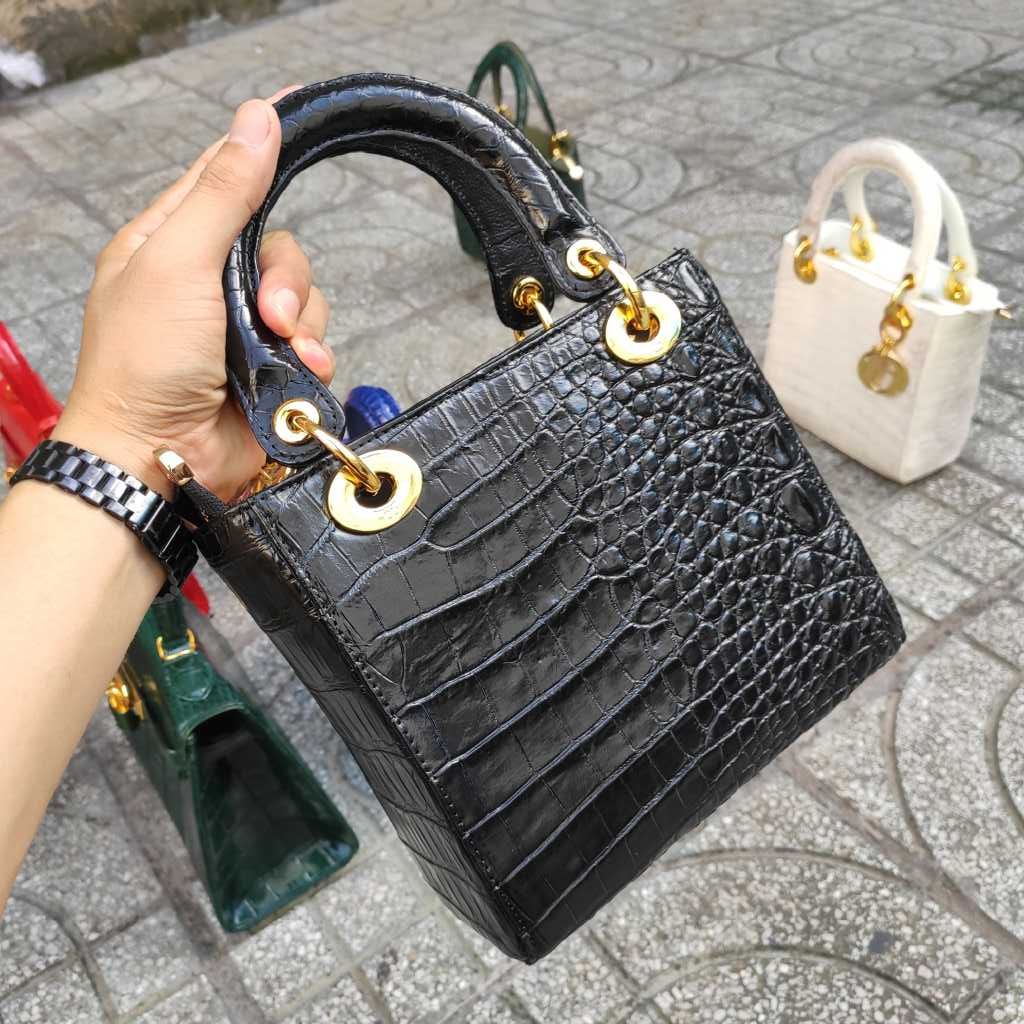 Túi cá sấu size 20cm rất vừa cho Nữ. Thiết kế mới rất đẹp!
