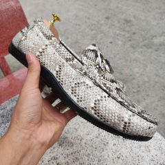 Giày da trăn. Kiểu dáng giày lười trẻ trung năng động!