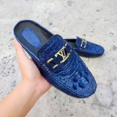 Giày sục Gù cá sấu xanh Navy đẹp khó cưỡng!