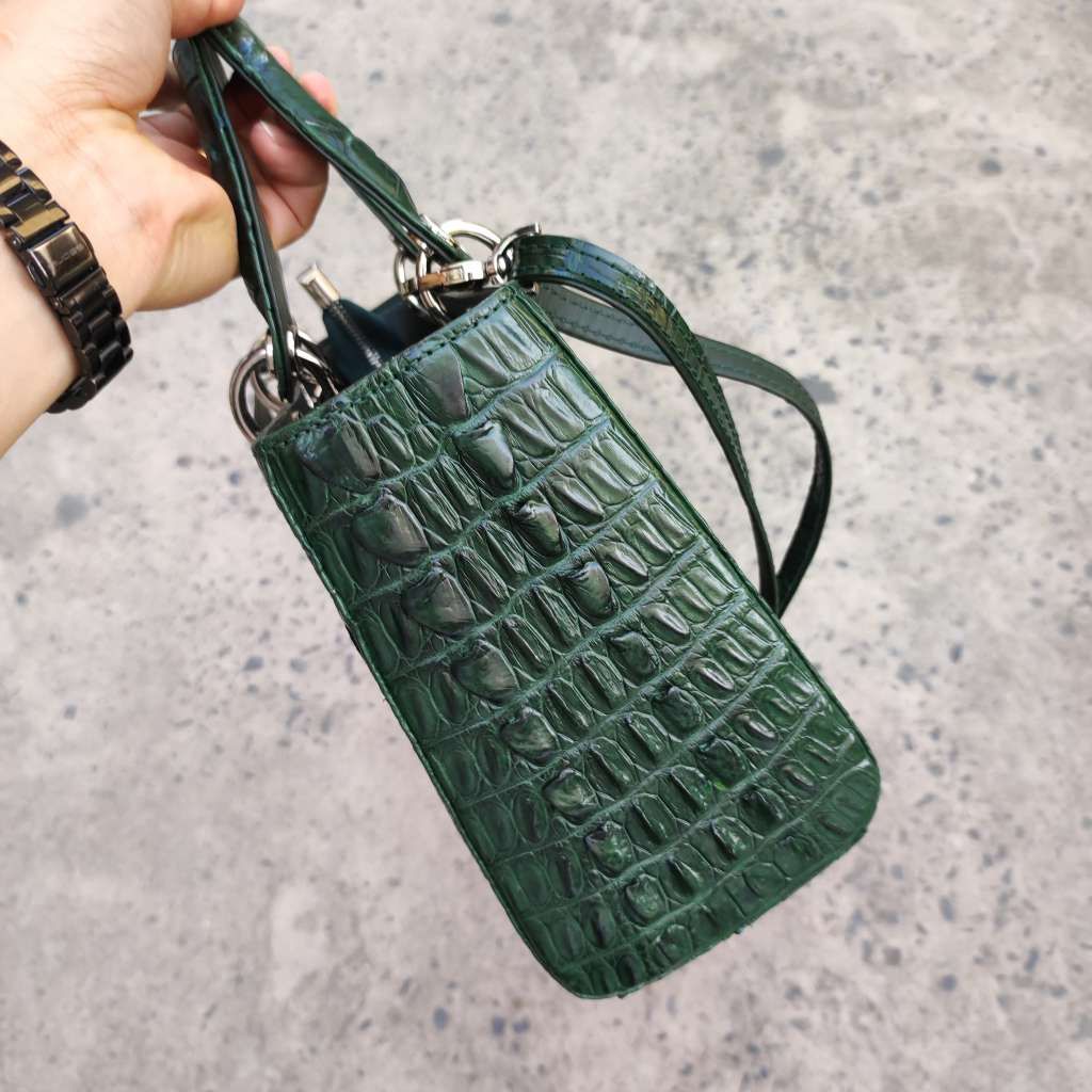 Túi xách nữ da cá sấu Size lớn 28cm. Phiên bản có dây đeo!