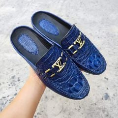 Giày sục Gù cá sấu xanh Navy đẹp khó cưỡng!