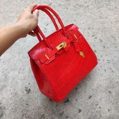 [TÚI DỰ TIỆC] Túi xách nữ Da cá sấu màu đỏ đẹp cao cấp!