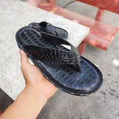 Dép kẹp ĐẾ LÍNH siêu nhẹ. Da cá sấu trơn mềm và bền!