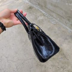 Túi da cá sấu hàng may thủ công. Size 25 vừa vặn!