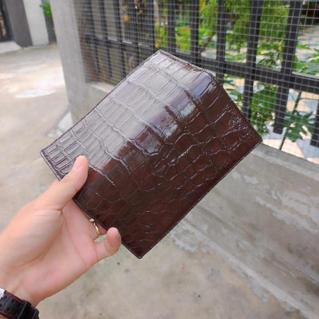 Ví gập 2 phiên bản ĐẶC BIỆT Full da cá sấu trong ngoài!