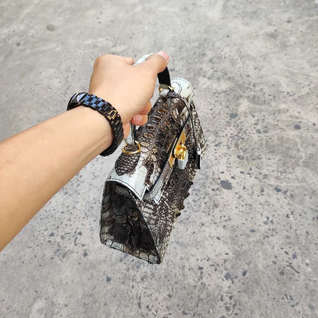 [PHIÊN BẢN ĐẶC BIỆT] Túi xách nữ Da cá sấu nguyên thủy mộc mạc!