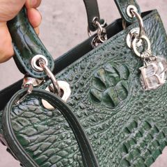 Túi xách nữ da cá sấu Size lớn 28cm. Phiên bản có dây đeo!