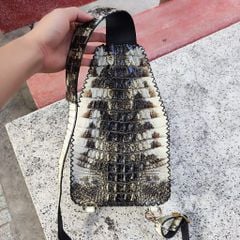 Túi đeo chéo da cá sấu NGUYÊN THỦY đẹp ĐÚNG CHẤT!