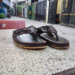 [DÉP KẸP ĐẾ CAO] Da cá sấu trơn mềm dễ mang!