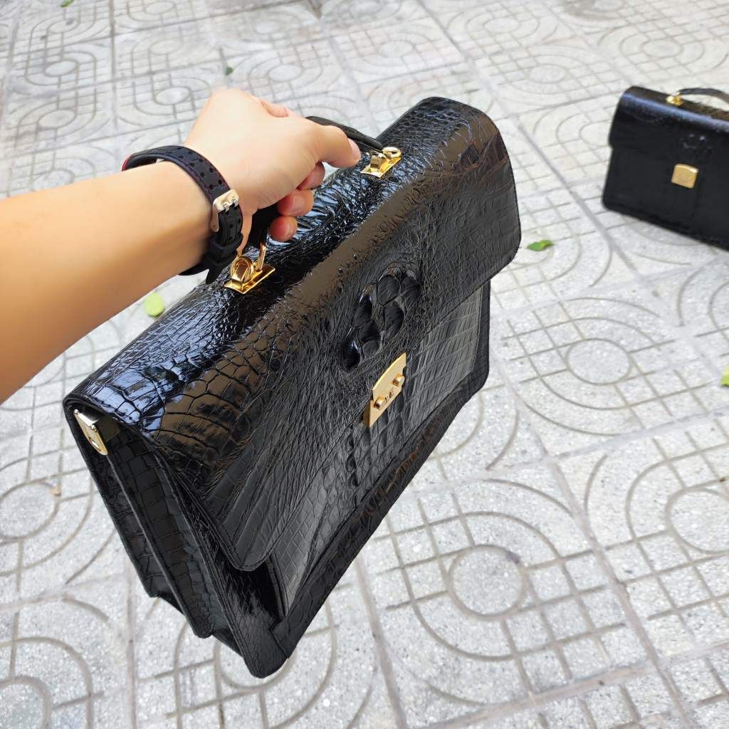 Cặp xách doanh nhân Size lớn có dây đeo. KHÓA 3 SỐ bảo mật!