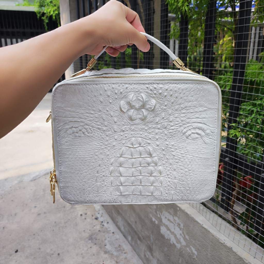 Cặp nam cá sấu bạch tạng PHIÊN BẢN HÌNH HỘP nam tính. Size tầm trung dễ dùng!