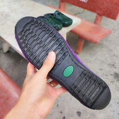 Giày sục nam Da bụng cá sấu màu TÍM thủy chung!