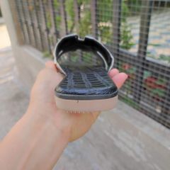 Dép ngang Nữ da cá sấu bạch tạng hiếm!