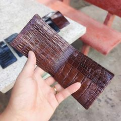 Ví MINI da cá sấu 2 mặt nguyên con. Size 10.5*8.5 cm