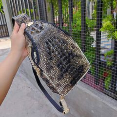 Túi đeo chéo da cá sấu NGUYÊN THỦY đẹp ĐÚNG CHẤT!