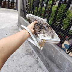 Kẹp nách Size lớn 2 khóa đựng siêu nhiều đồ. Cá sấu nguyên thủy đẹp chất mộc mạc!