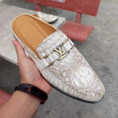 Giày sục Gù cá sấu BẠCH TẠNG nhìn là mê!