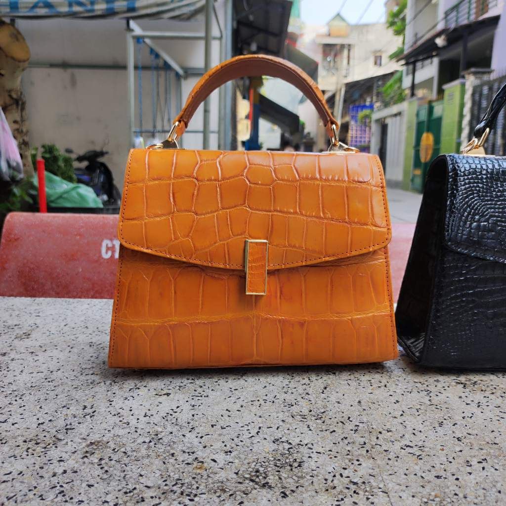 Túi xách nữ Da bụng cá sấu siêu đẹp. Phiên bản có dây đeo!