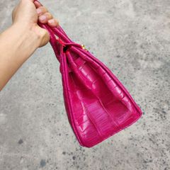 Túi xách NỮ da cá sấu phiên bản thủ công Size lớn 30cm lịch lãm!