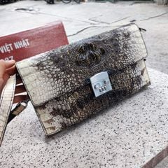 Túi đeo vai kiêm cầm tay phiên bản MỚI. Da cá sấu NGUYÊN THỦY đẹp đúng chất!